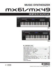 Load image into Gallery viewer, YAMAHA MX49 MX61 SERVICE MANUAL BOOK IN ENGLISH MUSIC SYNTHESIZER