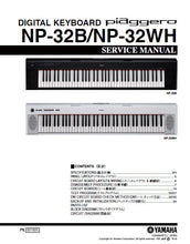 Load image into Gallery viewer, YAMAHA NP-32B NP-32WH SERVICE MANUAL BOOK IN ENGLISH DIGITAL KEYBOARD