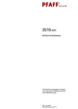 Load image into Gallery viewer, PFAFF 3519-4/01 SERVICE MANUAL FROM SER NO 2 763 205 BOOK IN ENGLISH SEWING MACHINE