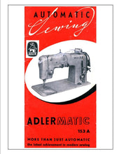 Load image into Gallery viewer, ADLER 153A INSTRUCTION BOOK ENGLISH SEWING MACHINE
