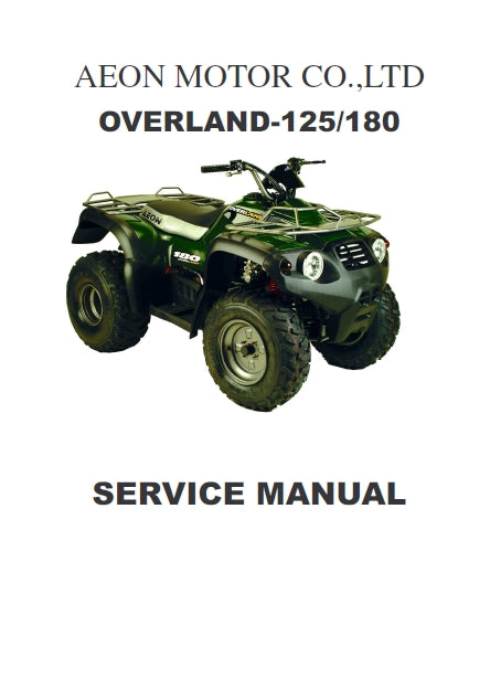 AEON OVERLAND-125/180 SERVICE MANUAL IN ENGLISH ALL TERRAIN VEHICLE