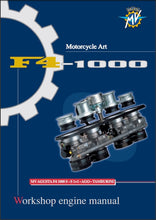 Load image into Gallery viewer, AGUSTA MV F4 1000 SERVICE MANUAL IN ENGLISH MOTORCYCLE ENGINE
