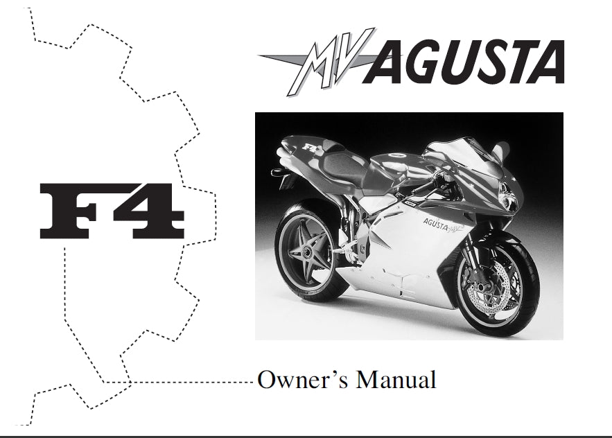 AGUSTA MV F4 OWNERS MANUAL IN ENGLISH MOTORCYCLE