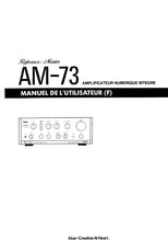 Load image into Gallery viewer, AKAI AM-73 OPERATORS MANUAL MANUEL DE L&#39;UTILISATEUR BEDIENUNGSANLEITUNG ENG FRANC DEUTSCH DIGITAL INTEGRATED AMPLIFIER
