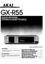 Load image into Gallery viewer, AKAI GX-R55 OPERATORS MANUAL MANUEL DE L&#39;UTILISATEUR ENG FRANC STEREO CASSETTE DECK
