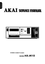 Load image into Gallery viewer, AKAI HX-M10 SERVICE MANUAL IN ENGLISH STEREO CASSETTE DECK
