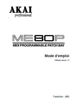 Load image into Gallery viewer, AKAI ME80P MODE D&#39;EMPLOI EN FRANCAIS MIDI PROGRAMMABLE PATCH BAY
