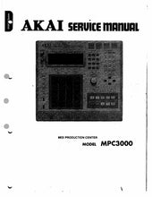 Load image into Gallery viewer, AKAI MPC3000 SERVICE MANUAL IN ENGLISH MIDI PRODUCTION CENTER
