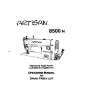 Load image into Gallery viewer, ARTISAN 8500N OPERATORS MANUAL IN ENGLISH SEWING MACHINE
