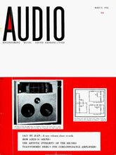 Load image into Gallery viewer, AUDIO MARCH 1956 AUDIO MAGAZINE ENGLISH ENGINEERING MUSIC SOUND REPRODUCTION
