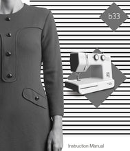 Load image into Gallery viewer, BERNETTE B33 INSTRUCTION MANUAL ENGLISH SEWING MACHINE
