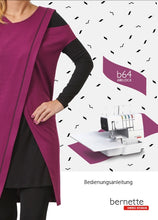 Load image into Gallery viewer, BERNETTE B64 AIRLOCK BEDIENUNGSANLEITUNG DEUTSCH NAHMASCHINE
