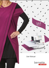 Load image into Gallery viewer, BERNETTE B64 AIRLOCK USER MANUAL ENGLISH SEWING MACHINE
