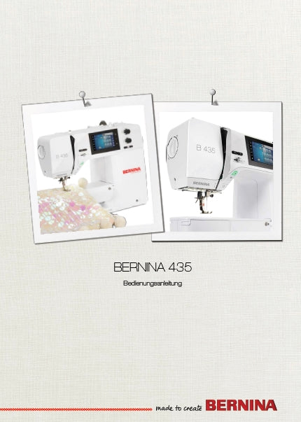 BERNINA 435 BEDIENUNGSANLEITUNG DEUT NAHMASCHINE