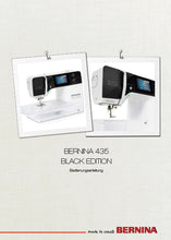Load image into Gallery viewer, BERNINA 435 BLACK EDITION BEDIENUNGSANLEITUNG DEUT NAHMASCHINE
