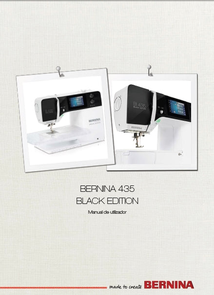 BERNINA 435 BLACK EDITION MANUAL DE UTILIZADOR PORT MAQUINA DE COSTURA