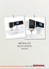 Load image into Gallery viewer, BERNINA 435 BLACK EDITION MODE D&#39;EMPLOI FRANCAIS MACHINE A COUDRE
