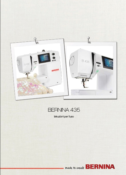 BERNINA 435 ISTRUZIONI PER L'USO ITALIANO MACHINA DA CUCIRE