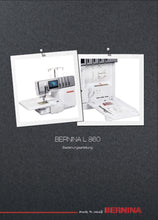 Load image into Gallery viewer, BERNINA L860 BEDIENUNGSANLEITUNG DEUT NAHMASCHINE
