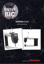 Load image into Gallery viewer, BERNINA Q20 BEDIENUNGSANLEITUNG DEUTSCH NAHMASCHINE
