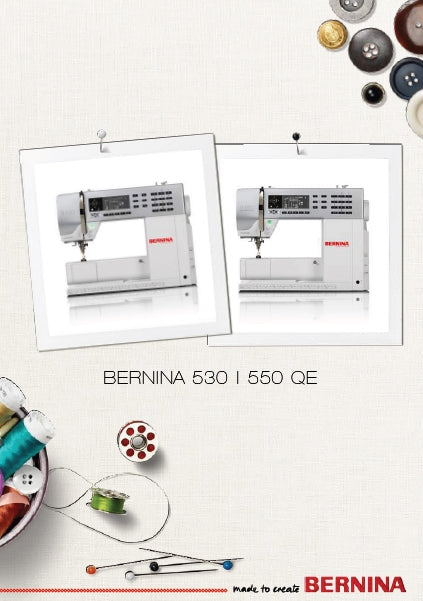 BERNINA 530 550 QE MODE D'EMPLOI FRANCAIS MACHINE A COUDRE