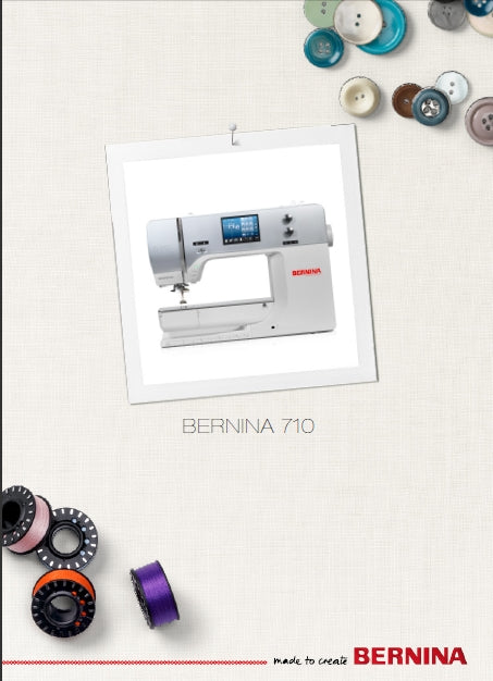 BERNINA 710 MODE D'EMPLOI FRANCAIS MACHINE A COUDRE