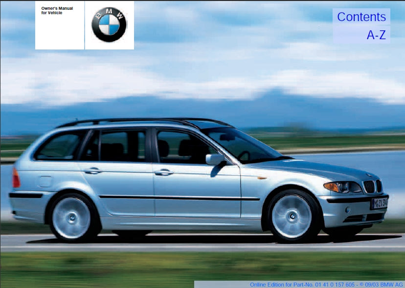 BMW 325i 325xi 2003/2004 OWNERS MANUAL IN ENGLISH MOTOR CAR