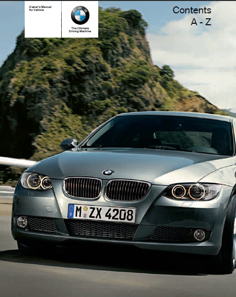 BMW 328i 328i X DRIVE 335i 335i X DRIVE M3 OWNERS MANUAL IN ENGLISH MOTOR CAR