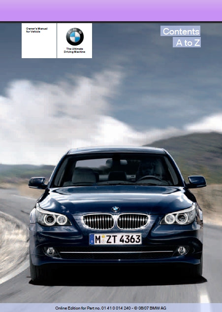 BMW 5 SERIES 528i 535i 550i 528xi 535xi  OWNERS MANUAL IN ENGLISH MOTOR CAR