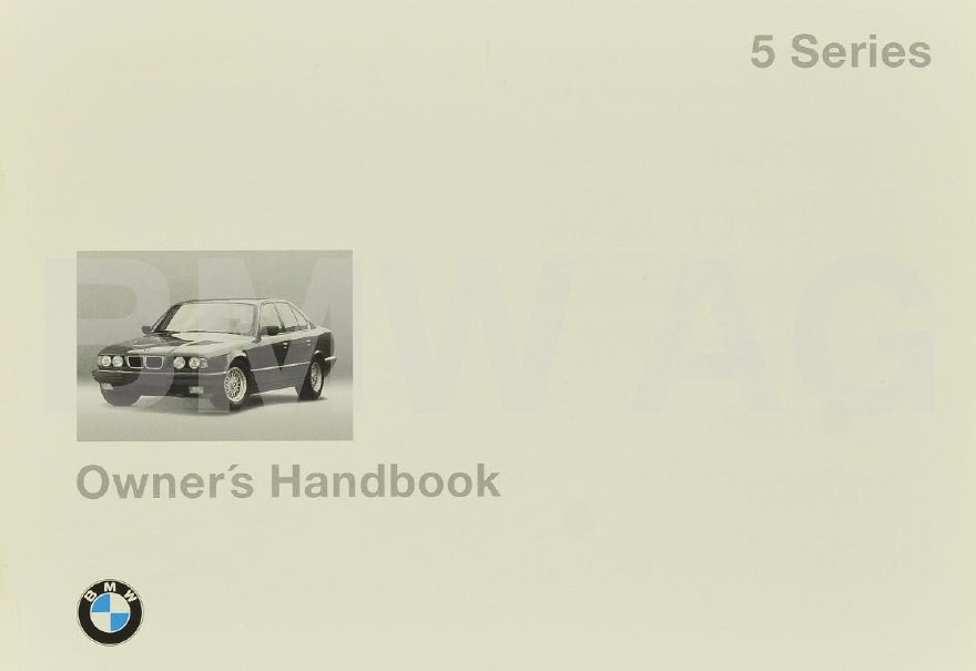 BMW 5 SERIES OWNERS HANDBOOK IN ENGLISH MOTOR CAR