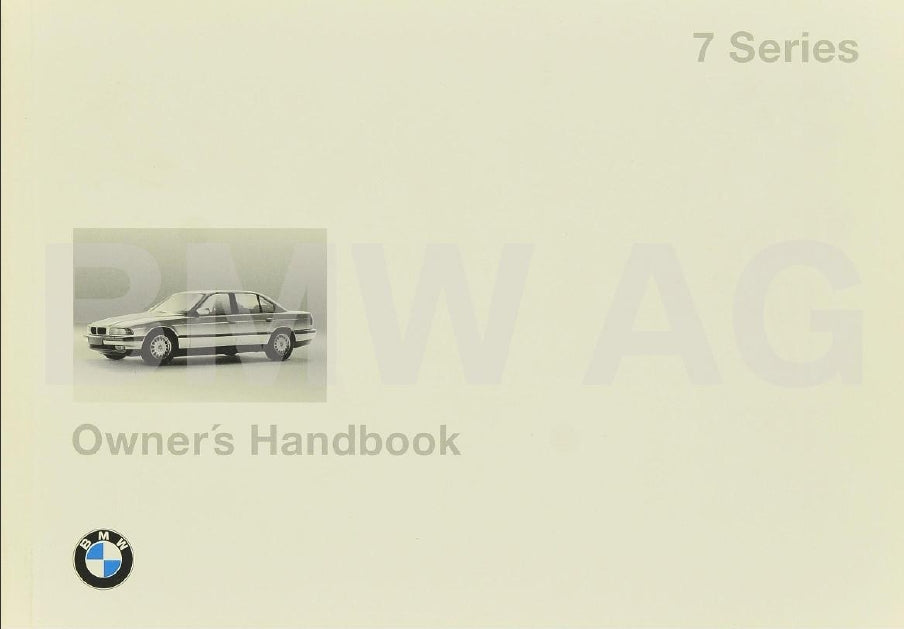 BMW 7 SERIES 1994 730i 730iL 740i 740iL 750i 750iL OWNERS HANDBOOK IN ENGLISH MOTOR CAR