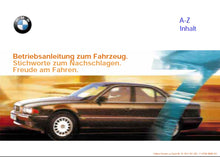 Load image into Gallery viewer, BMW 7 SERIE 1998 BETRIEBSANLEITUNG DEUTSCH AUTO

