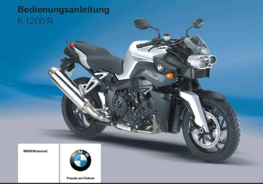 BMW K1200R BEDIENUNGSANLEITUNG DEUTSCH MOTORRAD