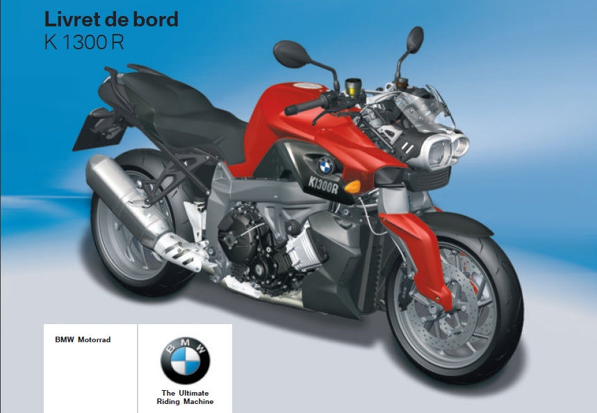 BMW K1300R 2012 LIVRET DE BORD FRANCAIS MOTO