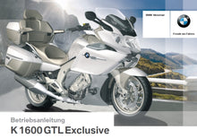 Load image into Gallery viewer, BMW K1600GTL EXCLUSIVE BETRIEBSANLEITUNG DEUTSCH MOTORRAD
