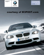 Load image into Gallery viewer, BMW M3 OWNERS MANUAL 2007 IN ENGLISH MOTOR CAR
