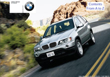 Load image into Gallery viewer, BMW X5 2002 3.0i 4.4i 4.6i OWNERS MANUAL IN ENGLISH MOTOR CAR
