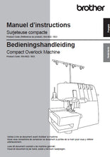 Load image into Gallery viewer, BROTHER 2104D MANUEL D'INSTRUCTIONS BEDIENINGSHANDLEIDING FRANCAIS NEDERLANDS MACHINE A COUDRE NAAIMACHINE
