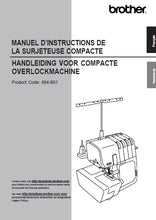 Load image into Gallery viewer, BROTHER 4234D MANUEL D'INSTRUCTIONS HANDLEIDING FRANCAIS NEDERLANDS MACHINE A COUDRE NAAIMACHINE
