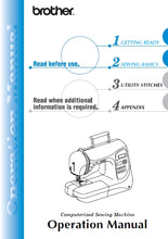 Load image into Gallery viewer, BROTHER 882-S64 OPERATION MANUAL ENGLISH SEWING MACHINE
