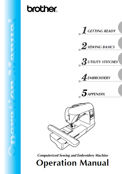 BROTHER 882-U10 OPERATION MANUAL ENGLISH SEWING MACHINE