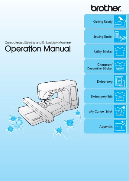 BROTHER 882-U70 882-U71 OPERATION MANUAL ENGLISH SEWING MACHINE