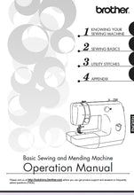 Load image into Gallery viewer, BROTHER 885-405 885-407 OPERATION MANUAL MANUAL DE INSTRUCCIONES ENG ESP SEWING MACHINE MAQUINA DE COSER
