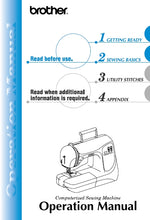 Load image into Gallery viewer, BROTHER 885-S60 OPERATION MANUAL ENGLISH SEWING MACHINE
