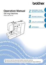Load image into Gallery viewer, BROTHER 885-V67 OPERATION MANUAL ENGLISH SEWING MACHINE
