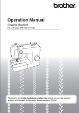 Load image into Gallery viewer, BROTHER 885-X03 885-X13 885-X23 OPERATION MANUAL ENGLISH SEWING MACHINE
