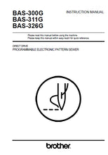 Load image into Gallery viewer, BROTHER BAS-300G BAS-311G BAS-326G INSTRUCTION MANUAL ENGLISH SEWING MACHINE
