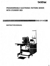 Load image into Gallery viewer, BROTHER BAS-311A INSTRUCTION MANUAL BOOK IN ENGLISH SEWING MACHINE
