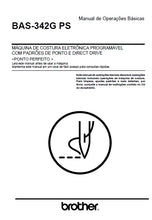 Load image into Gallery viewer, BROTHER BAS-342G PS MANUAL DE OPERACOES BASICAS ESPANOL MAQUINA DE COSTURA
