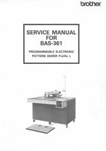 Load image into Gallery viewer, BROTHER BAS-361 SERVICE MANUAL BOOK IN ENGLISH SEWING MACHINE
